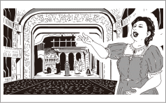 令和8年暦　二黒土星　年運挿絵